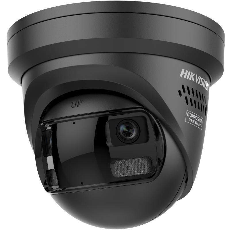 Kamera IP kopułkowa panoramiczna 180° Hikvision DS-2CD2343G2P-LISU/SL 4MP, czarna