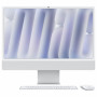 Apple iMac 23,5 inch M4 10-rdzeniowy CPU 10-rdzeniowy GPU 24GB 1TB SSD, szkło standardowe - Srebrny, Gigabit Ethernet, Magic Mouse, Magic Keyboard z Touch ID (niemiecka)