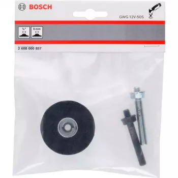 Bosch 2608000857 Podkładka mocująca, 50 mm, Quick Lock, czarna (do GWG 12V-50 S Professional)