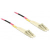 Delock 80156 kabel światłowodowy wielomodowy OM4 LC Duplex do LC Duplex, 75 m