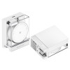 SHARGE Retractable 65 GaN Ładowarka, 65W, 2x USB-C, zintegrowany kabel USB-C – biały