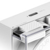 SHARGE Retractable 65 GaN Ładowarka, 65W, 2x USB-C, zintegrowany kabel USB-C – biały