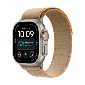 Apple Watch Ultra 4 GPS + Cellular 49 mm, koperta z tytanu (kolor Natural), opaska Trail Loop (kolor piaskowy), M/L
