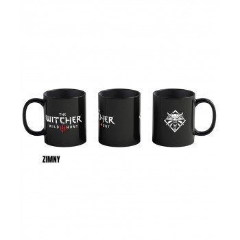 Kubek CENEGA PUBLISHING Good Loot The Witcher 3 Art Heat Reveal - Znaki Wiedźmina 480 ml Czarny