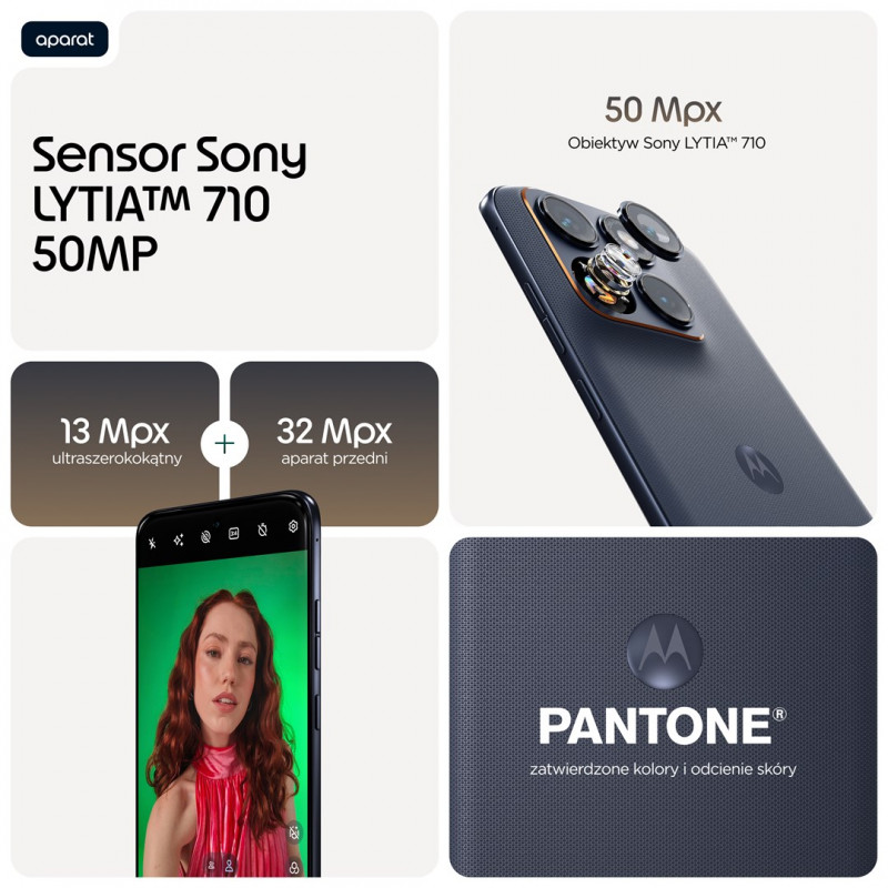 Motorola edge 70 fusion 17,2 cm (6,78) Dual SIM Android 16.0 5G USB Type-C 12 GB 256 GB 7000 mAh Czarny Smartfon