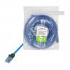 Kabel krosowy Logilink Cat6a U/UTP RJ45, 1 m, niebieski, LSZH