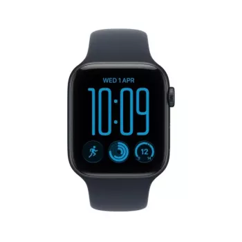 Apple Watch SE 3 GPS 44 mm, koperta z aluminium (kolor Midnight), pasek sportowy (kolor niebieski), M/L