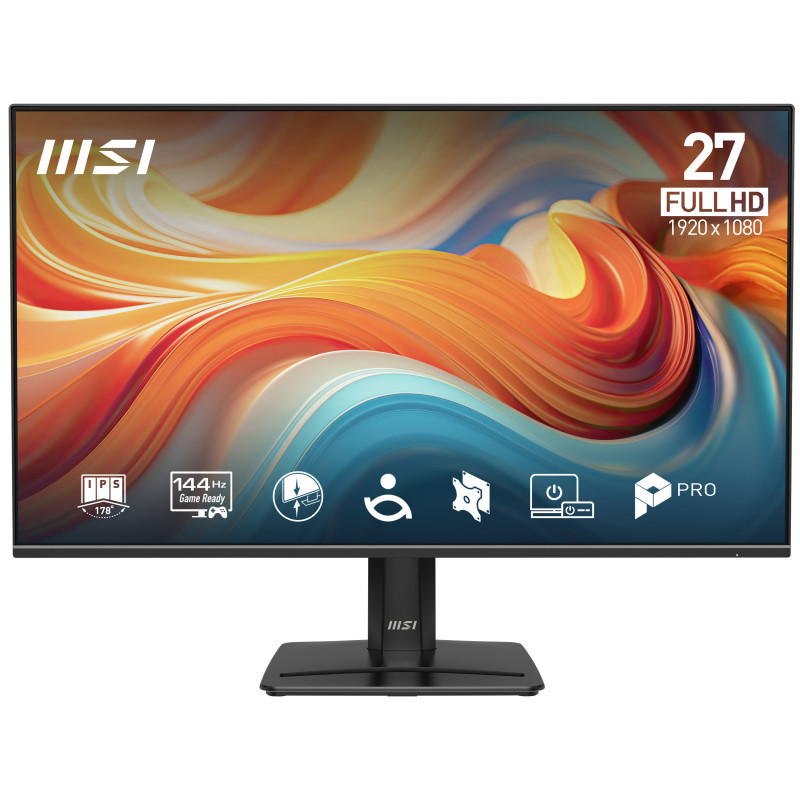 MSI 9S6-3PE9CM-001 27 inch (68,6 cm) Full HD IPS 144 Hz HDR Monitor, DisplayPort, HDMI, VESA, głośniki