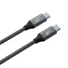 Kabel TB pleciony USB 3.2 Gen 2 USB-C do USB-C, 1 m, 100 W, czarny