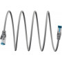 Kabel krosowy WENTRONIC Cat6a S/FTP RJ45, 0,25 m, szary