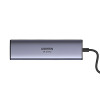 UGREEN 60515 7-w-1 Adapter USB-C Multiport, 4K HDMI, Gigabit Ethernet, 100 W PD, Szary