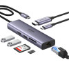 UGREEN 60515 7-w-1 Adapter USB-C Multiport, 4K HDMI, Gigabit Ethernet, 100 W PD, Szary