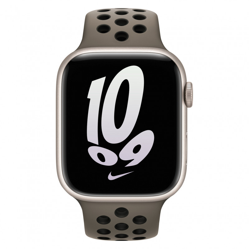 Apple Watch Nike Sport Band 45mm – Oliwkowy Szary/Czarny
