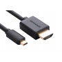Kabel Ugreen Micro HDMI do HDMI, 2 m, 4K, Czarny