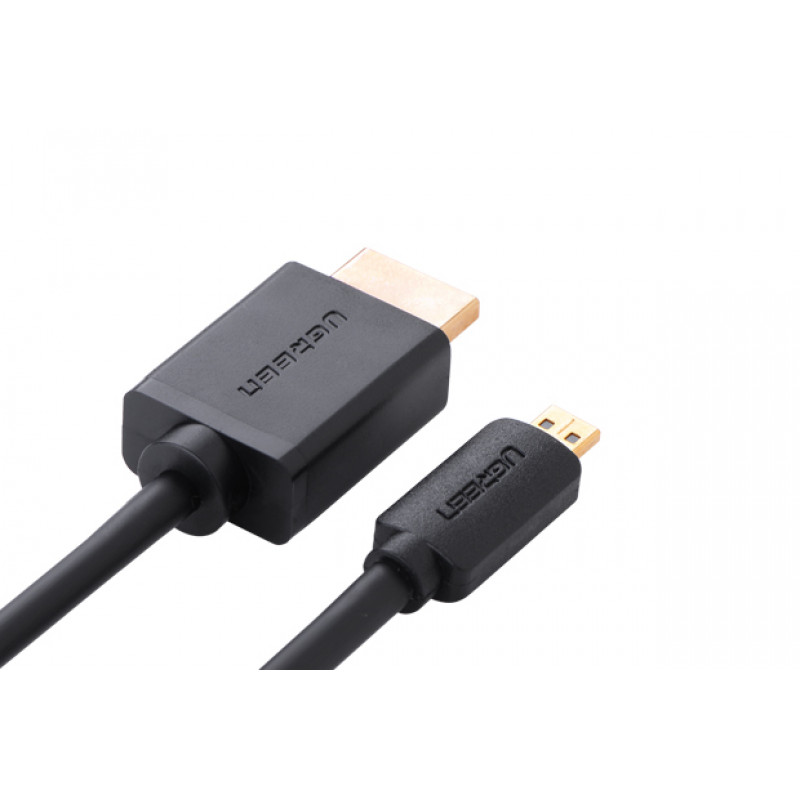 Kabel Ugreen Micro HDMI do HDMI, 2 m, 4K, Czarny