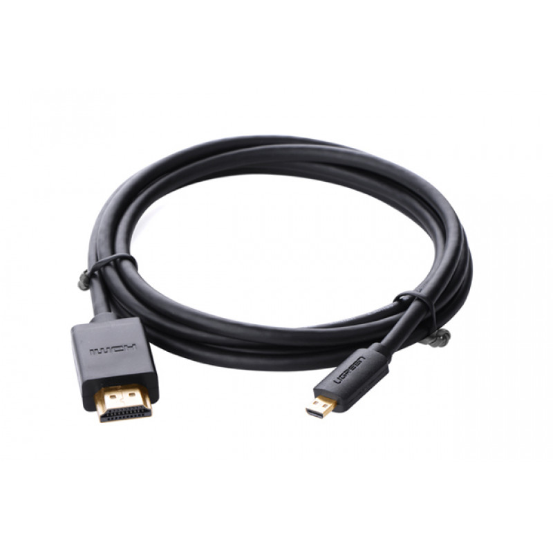 Kabel Ugreen Micro HDMI do HDMI, 2 m, 4K, Czarny