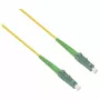 helos Światłowodowy kabel krosowy (patchcord) LC/APC do LC/APC OS2 simplex, 3 m, LSZH, żółty