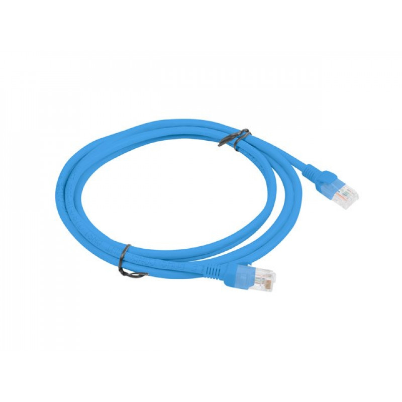 LANBERG Cat5e U/UTP kabel krosowy RJ45, 2 m, niebieski