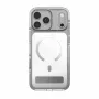 Etui Zagg Santa Cruz Snap Metallic z podpórką do iPhone 18 Pro / 17 Pro, srebrne