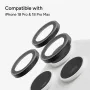 Pierścienie ochronne na aparat Zagg Glass Elite, antyrefleksyjne, do iPhone 18 Pro Max / 17 Pro Max / 18 Pro / 17 Pro, czarne