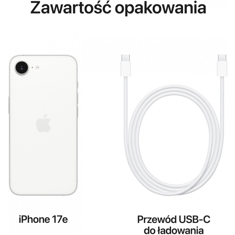Smartfon Apple iPhone 17e 5G 8/512GB Biały (MHU04)
