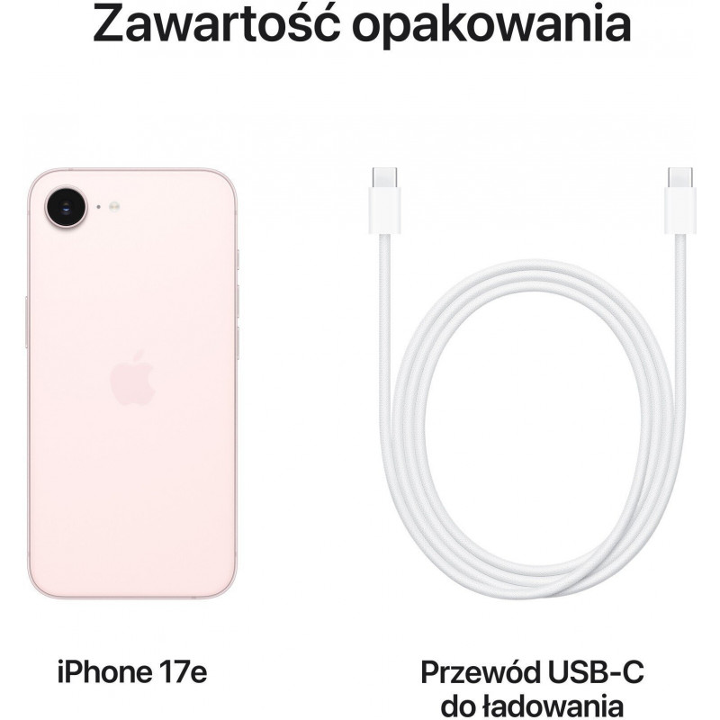 Smartfon Apple iPhone 17e 5G 8/512GB Różowy (MHU34)