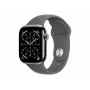 Apple Watch Series 11 GPS + Cellular 42 mm, koperta z tytanu (kolor Natural), pasek sportowy (kolor szary), S/M