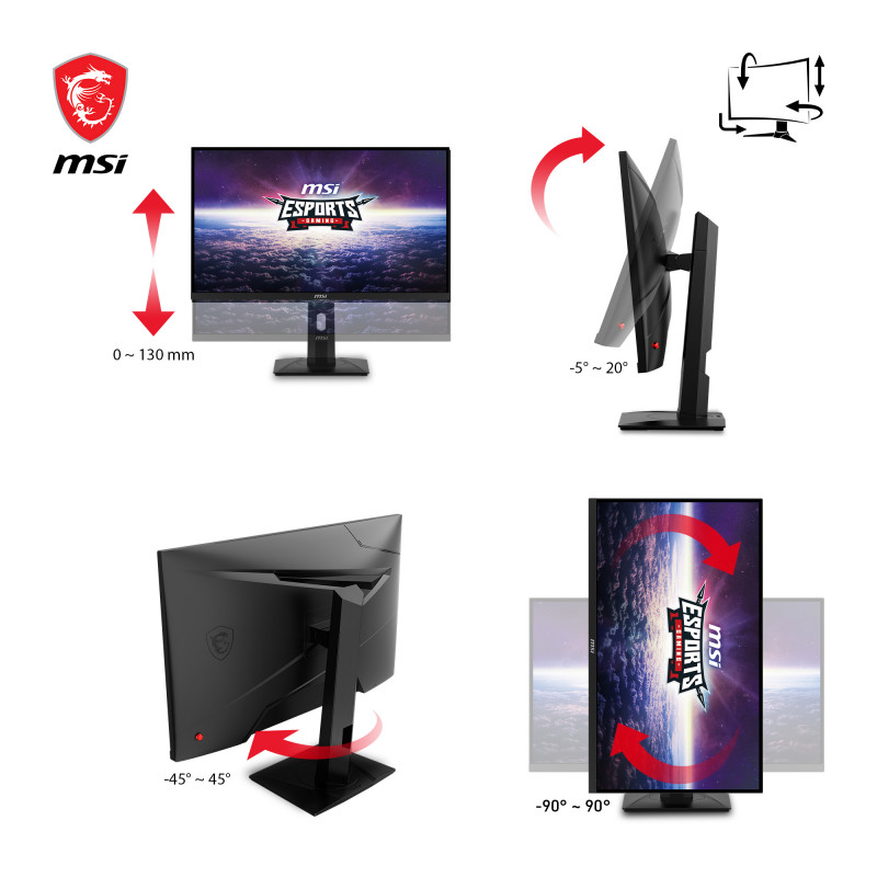 MSI G274QPXDE 68,6cm (27) QHD IPS Monitor Gamingowy 16:9 HDMI/DP/USB-C PD65W 240Hz