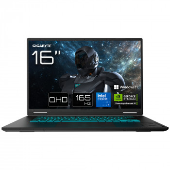 Notebook Gigabyte Gaming A16 Pro – Intel Core 7 240H, 32GB RAM, 1TB SSD, NVIDIA GeForce RTX 5080, Windows 11 Home, klawiatura francuska (AZERTY)