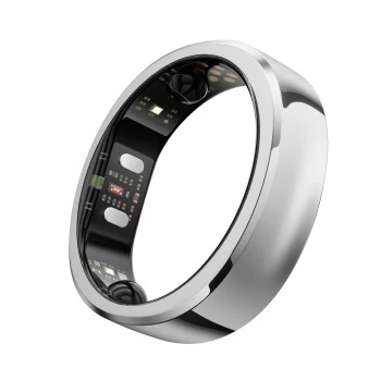 RingConn Smart Ring Gen3 dla kobiet i mężczyzn – polerowane srebro, rozmiar 15