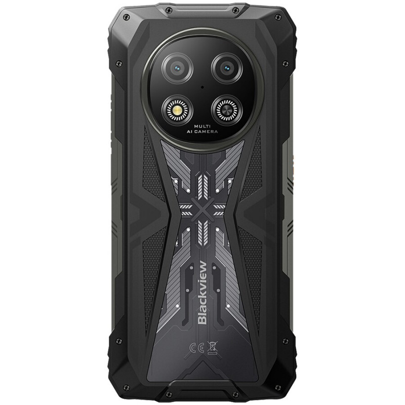 Smartfon Blackview ROCK 2 5G 12GB/256GB, 6,67 inch HD+ 120Hz, Unisoc T8100, 15000 mAh, NFC, MIL-STD-810H, Android 16, czarny