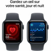 Apple Watch SE (GPS) 40 mm, koperta z aluminium w kolorze północy z paskiem sportowym w kolorze północy – S/M