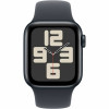 Apple Watch SE (GPS) 40 mm, koperta z aluminium w kolorze północy z paskiem sportowym w kolorze północy – S/M
