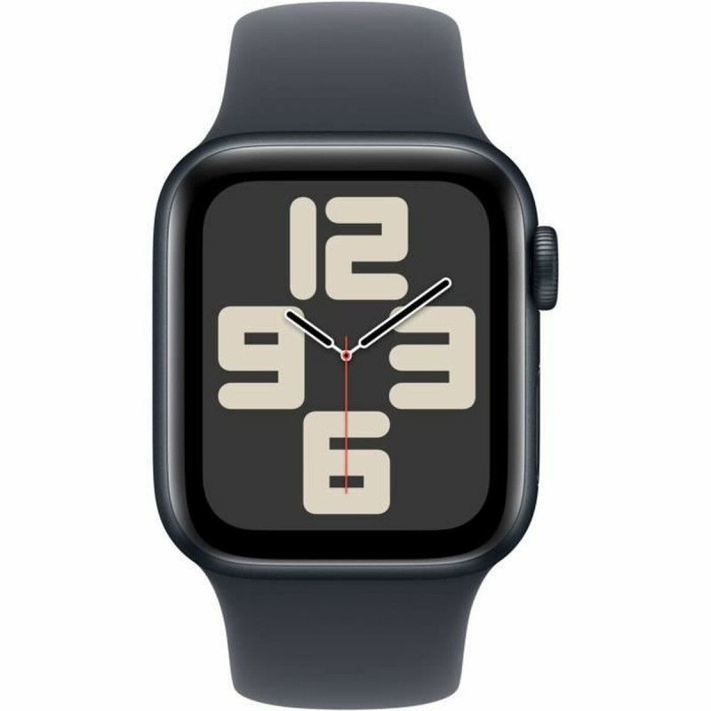 Apple Watch SE (GPS) 40 mm, koperta z aluminium w kolorze północy z paskiem sportowym w kolorze północy – S/M