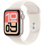 Apple Watch SE 3 (2025) GPS 40mm, koperta z aluminium Starlight, pasek sportowy Starlight S/M (MEH34)