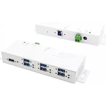 EXSYS EX-1189HMVS-3W Hub interfejsów USB 3.2 Gen 1 (3.1 Gen 1) Type-B Biały