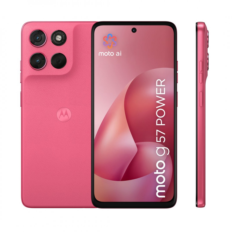 Smartfon Motorola moto g57 power 5G 12GB/256GB, 6,72 inch, 7000 mAh, Dual SIM, Android 16, różowy