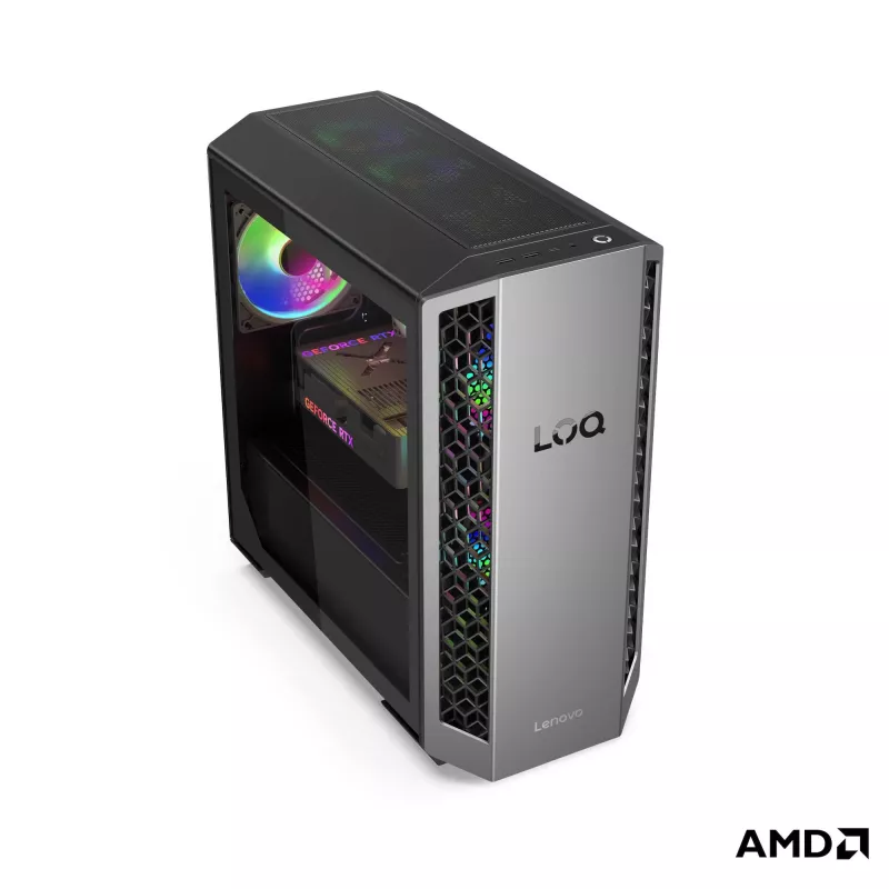 Komputer stacjonarny Lenovo LOQ Tower 26ADR10 - AMD Ryzen 7 8745HX, 32GB RAM, 1TB SSD, NVIDIA GeForce RTX 5050 8GB, Windows 11 Home