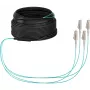 EFB-Elektronik OM3 kabel magistralny U-DQ(ZN)BH, 4 włókna, 1x4 LC-LC, 30 m, Dca, LSZH (O8303S30OM3)