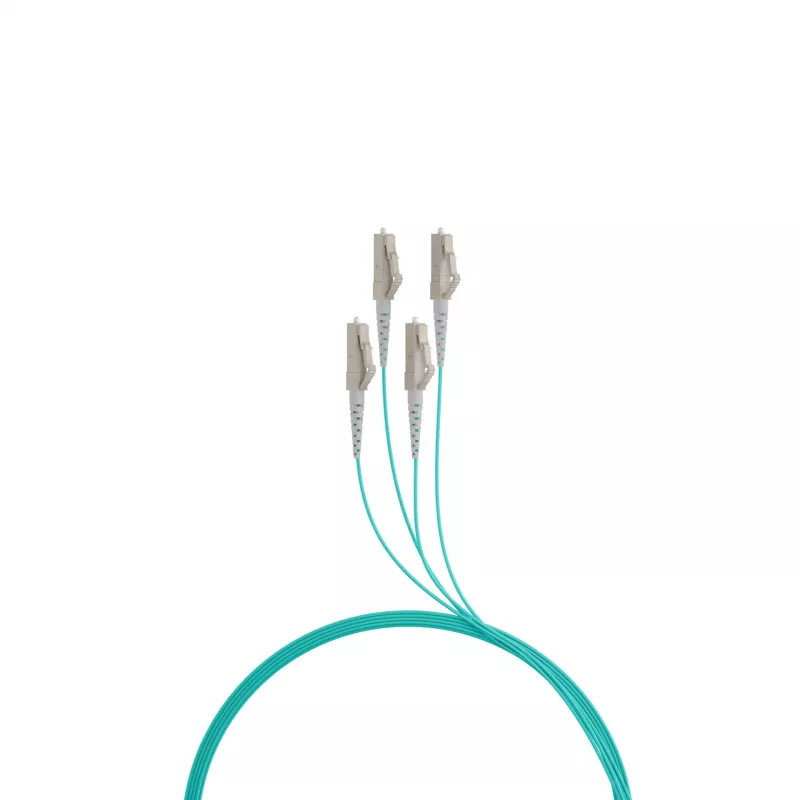 EFB-Elektronik OM3 kabel magistralny U-DQ(ZN)BH, 4 włókna, 1x4 LC-LC, 30 m, Dca, LSZH (O8303S30OM3)