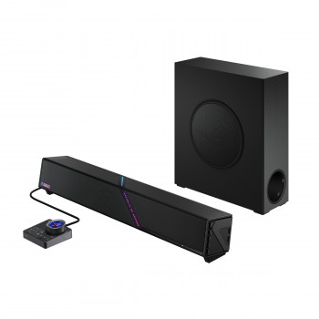 ASUS ROG Gjallar Dolby Atmos 2.1.2 Soundbar gamingowy z bezprzewodowym subwooferem