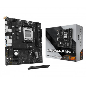 ASRock A620AM-P WIFI płyta główna, AMD A620A, gniazdo AM5, microATX
