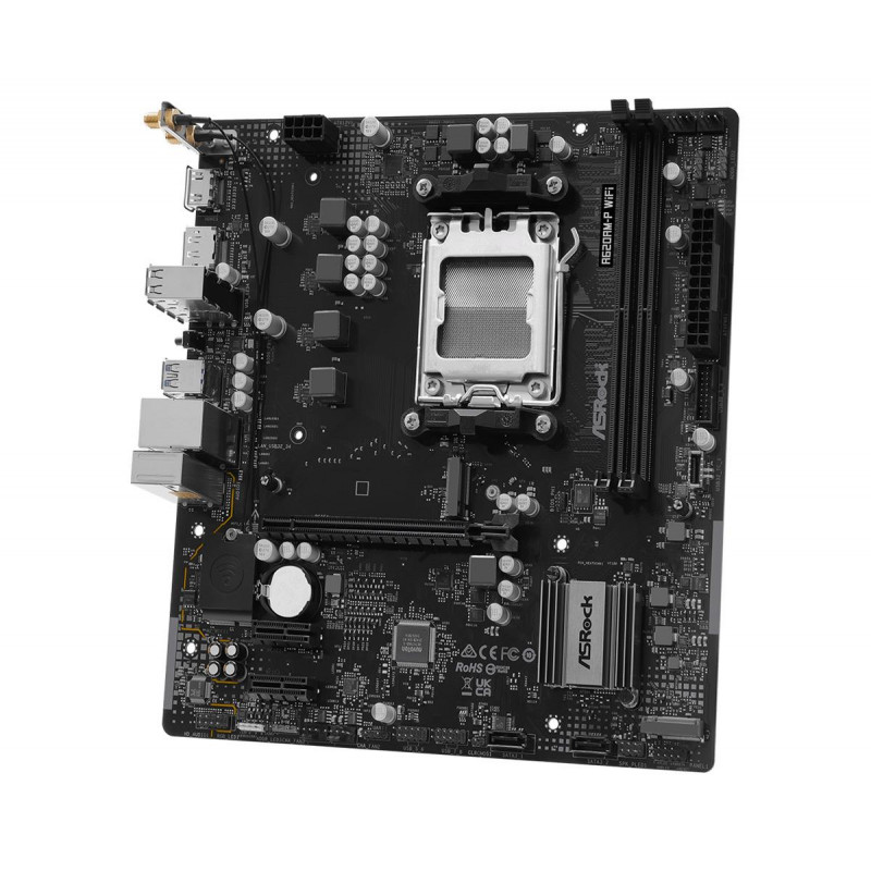 ASRock A620AM-P WIFI płyta główna, AMD A620A, gniazdo AM5, microATX