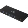 Renkforce RF-7403762 Hub USB 10 portów USB-A, USB-C® USB 3.2 Gen1 5 GBit/s do zastosowań przemysłowych Czarny RF-IH10-100