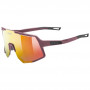 Okulary rowerowe Uvex Sequenze CV, Cranberry Matt / Mirror Red