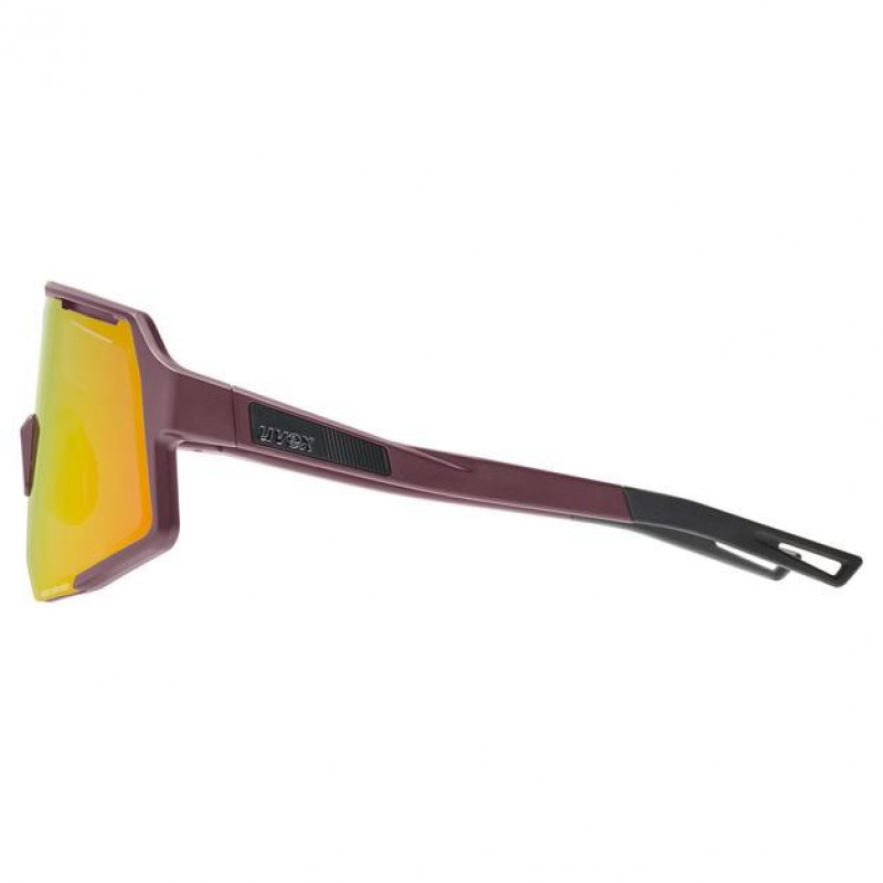 Okulary rowerowe Uvex Sequenze CV, Cranberry Matt / Mirror Red