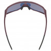 Okulary rowerowe Uvex Sequenze CV, Cranberry Matt / Mirror Red