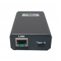 Microconnect POEINJ-60W-USBC gigabitowy iniektor PoE, IEEE 802.3af/802.3bt, 100 m, czarny