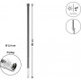 Antena Delock WiFi 5800 MHz N Plug 10 dBi dookólna sztywna zewnętrzna szara 60 cm (60767)