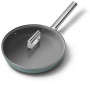 Patelnia Smeg FPF2802EGM, 28 cm, ceramiczna, stalowy uchwyt, szmaragdowa zieleń